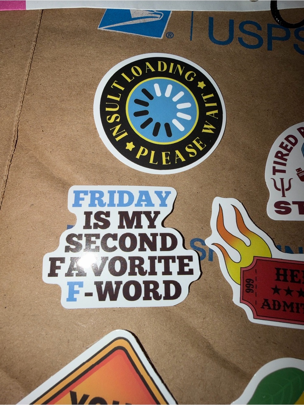 Assorted Funny Sticker Pack - 10 ct - Picture 2 of 5